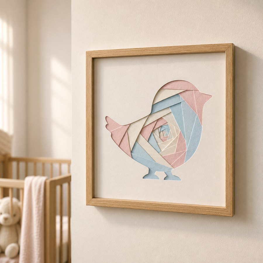 Nursery iris folding art